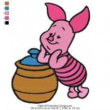 Piglet 08 Embroidery Designs